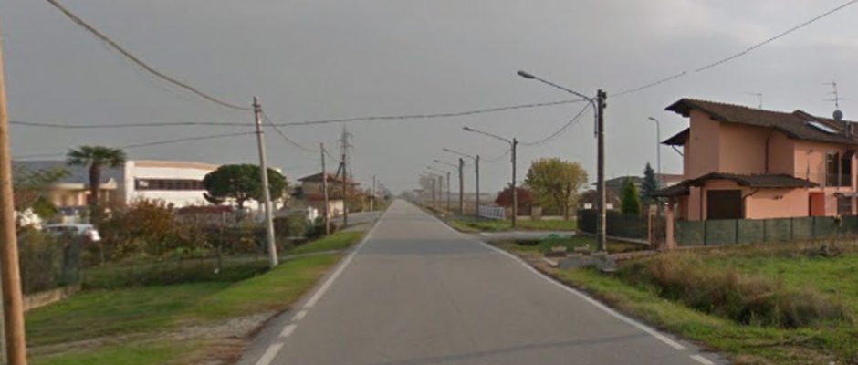 La strada provinciale 30 nei pressi di Tronzano